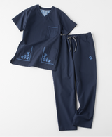 男女通用款 Scrub Canvas Club 刷手褲:上出長右衛門窯