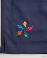 男女通用款 Scrub Canvas Club:小金魚逃走了刷手衣