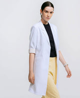 女款 中短版波浪襬輕盈醫師袍 - Classico克萊希台灣官方網站 - コート