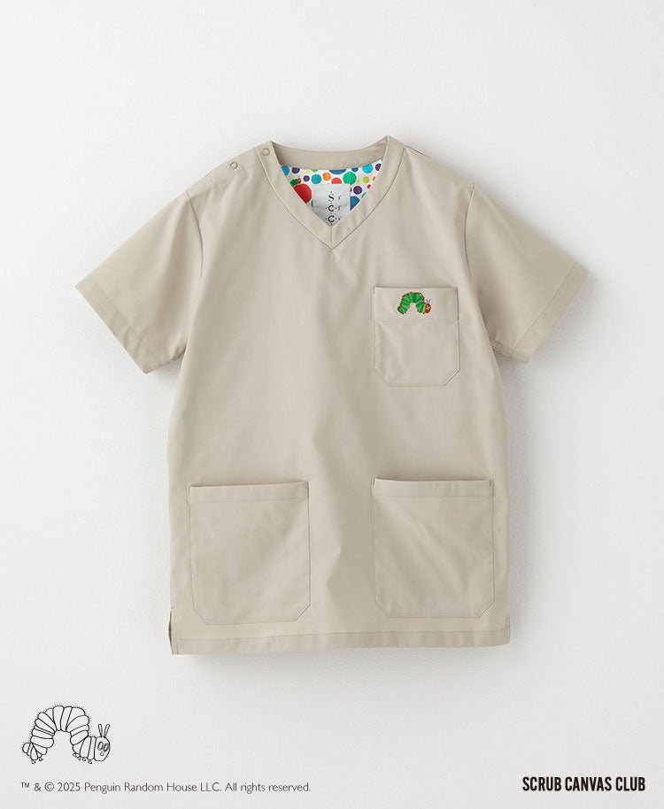 男女通用款 Scrub Canvas Club: 好餓的毛毛蟲刷手衣 - Classico克萊希台灣官方網站 - スクラブ