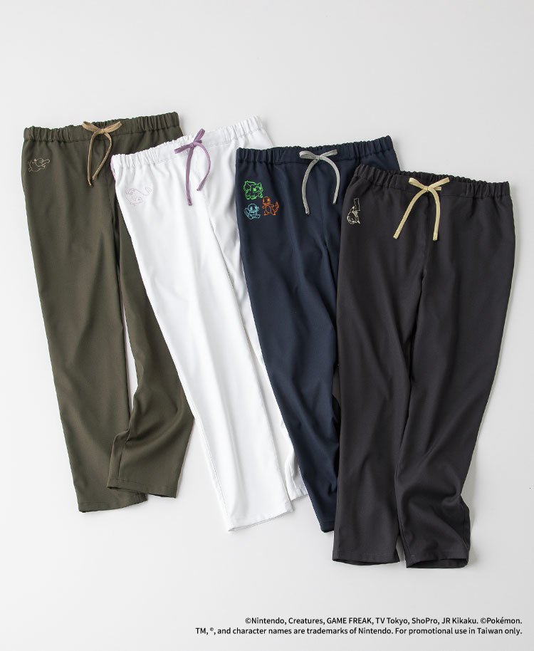 男女通用款 Scrub Canvas Club:<BR>寶可夢刷手褲 - Classico克萊希台灣官方網站 - スクラブ