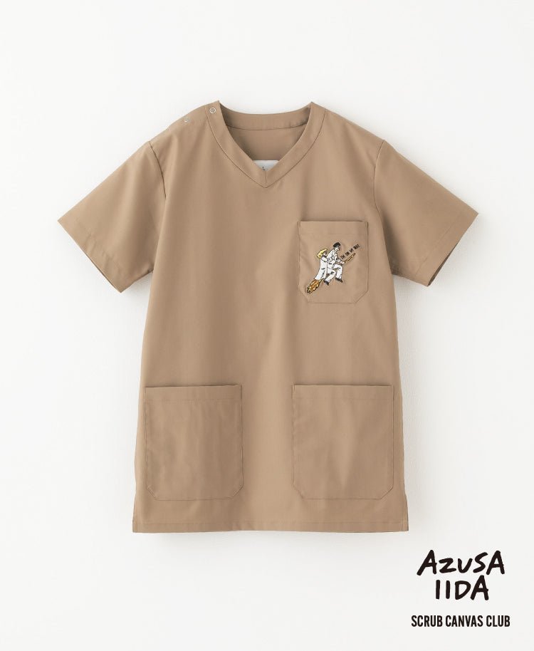 男女通用款 Scrub Canvas Club 刷手衣:AZUSA IIDA - Classico克萊希台灣官方網站